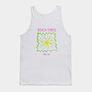 Beach Vibes OBX Outer Banks NC Tank Top